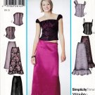 New Look 6207 Junior Misses Tops Skirt Pants Corset Many Styles Sewing Pattern Sizes 3/4-13/14