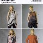 Butterick B6101 6101 Misses Tops Tunic Loose Fitting Womens Sewing Pattern Easy Sizes Lrg-Xlg-Xxl