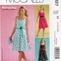 McCall's M4827 4827 Misses Petite Dress Tie Belt Close Fit Womens Sewing Pattern Sizes 14-16-18-20