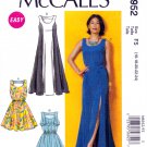 McCall's M6952 6952 Misses Dresses Belt 2 Length Sleeves Easy Sewing Pattern Sizes 16-18-20-22-24