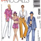 McCall's 3652 M3652 Misses Petite Shirts Bikini Top Pants Hat Easy Sewing Pattern Sizes 6-8-10-12
