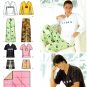 Simplicity 4798 Misses Mens Teens Pants Shorts Top Blanket Pajamas Sewing Pattern in sizes XS-S-M