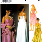 Simplicity 5045 Misses Petite Evening Dress Two Lengths and Wrap Sewing Pattern Sizes 4-6-8-10