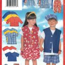 Butterick 5021 Toddlers Childs Jacket Vest Top Skirt Shorts Pants Cap Sewing Pattern sizes 4-5-6