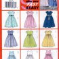Butterick 6419 Girls Dress and Overskirt Childrens 9 Looks Sewing Pattern Sizes 6-7-8