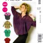 McCall's M6605 Misses Womens Tops Tunic Oversized Front Button Sewing Pattern sizes 8-10-12-14-16