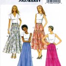 Butterick B5757 Misses Skirts Lined and Side Pockets Sewing Pattern Sizes Xsm-Sml-Med