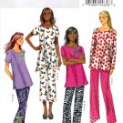 Butterick B5829 Misses Pullover Top Pants Slippers Bow Loose Fit Sewing Pattern sizes Lrg-Xlg-Xxl