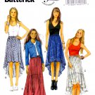 Butterick B5892 Misses Skirts High-Low Hem Loose Fitting Sewing Pattern sizes Lrg-Xlg-Xxl
