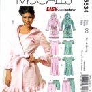 McCall's M5534 Misses Womens Robe Belt Top Nightgown Shorts Pants Sewing Pattern Sizes 12-14-16-18