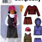 Simplicity 4835 Girls Pullover Jumper Vest Top Skirt Hat Sewing Pattern Sizes 3-8