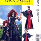 McCall's M6817 Girls Kids Scottish Princess and Vampire Costumes Sewing Pattern Sizes 3-4-5-6-7-8
