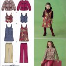 Simplicity 2484 Girls Childs Jumper Vest Jacket Cropped Pants Sewing Pattern Sizes 3-4-5-6