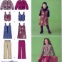 Simplicity 2484 Girls Childs Vest Jumper Jacket Cropped Pants Sewing Pattern Sizes 7-8-10-12-14