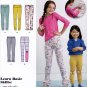 Simplicity 8525 Girls Knit Leggings Waistline Treatment Options Trims Vary Sewing Pattern Sizes 3-6
