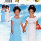 Butterick 4835 Girls Long Dress Formal or Casual Sewing Pattern Sizes 5-6-6x