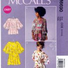 McCall’s M6690 Girls Pullover Tops Dresses Belt Sewing Pattern Sizes 3-4-5-6