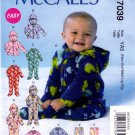 McCall’s M7039 Infants Unlined Jacket Bodysuit Pants Sewing Pattern Sizes Nbn-Sml-Med-Lrg-Xlg
