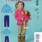 McCall's M7275 Girls Pants Tops Matching Outfit 18" Doll Sewing Pattern Sizes 6-7-8