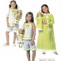 Butterick B6125 Girls Gown Top Shorts and 18" Doll Outfit Sewing Pattern Sizes 6-7-8
