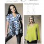 Butterick B5999 Misses Womens Tops Pullover Semi-Fit Sewing Pattern Sizes Xxl-1X-2X-3X-4X-5X-6X