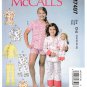 McCall's M7497 Top Shorts Pants for Girls and 18" Doll Sewing Pattern Sizes 7-8-10-12-14