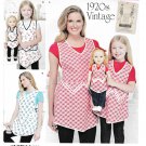 Simplicity 8038 Misses Girls Apron and 18" Doll Apron Sewing Pattern Sizes Sml-Lrg