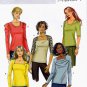 Butterick B5525 Misses Tops Pullover Close Fitting Easy Sew Sewing Pattern Sizes 14-16-18-20