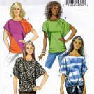 Butterick B5753 Misses Tops Pullover Loose Fitting Sewing Pattern Sizes Xsm-Sml-Med