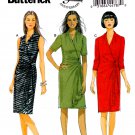 Butterick B5862 Misses Womens Mock Wrap Dress Close Fitting Sewing Pattern Sizes 18W-20W-22W-24W