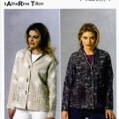 Butterick B6063 Misses Jackets Unlined Loose Fitting Sewing Pattern Sizes 16-18-20-22-24
