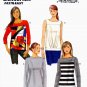 Butterick B6132 Misses Tops Pullover Close Fitting Sewing Pattern Sizes 6-8-10-12-14