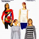 Butterick B6132 Misses Tops Pullover Close Fitting Sewing Pattern Sizes 14-16-8-20-22
