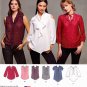 Simplicity 8131 Misses Pullover Blouses Sleeve and Bow Variations Sewing Pattern Sizes 6-14