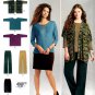 Simplicity 1071 Misses Knit Skirt Pants Top Vest Sewing Pattern Sizes M-XXL