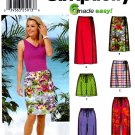 Simplicity 5965 Misses Wrap Skirts Pants Three Lengths Sewing Pattern Sizes 6-8-10-12