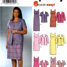 Simplicity 7076 Misses Petite Jacket Dress Two Lengths Sewing Pattern Sizes 8-10-12-14