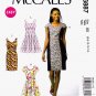 McCall's M6887 Lined Dresses Fitted Bodice Skirt Variations Sewing Pattern Sizes 6-8-10-12-14 Easy