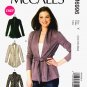 McCall's M6996 Misses Jackets Belts Long Sleeves Sewing Pattern Sizes Xsm-Sml-Med
