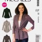 McCall's M6996 Misses Jackets Belts Long Sleeves Sewing Pattern Sizes Lrg-Xlg-Xxl