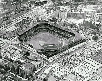 BROOKLYN DODGERS- EBBETS FIELD AIREAL VIEW