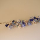 Blue flower bracelet