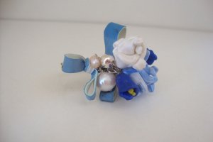 Blue flower ring