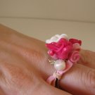 Pink flower ring
