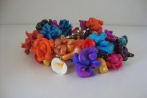 Bouquet flower bracelet