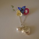 Pastel flower brooch