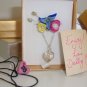 Pastel flower brooch