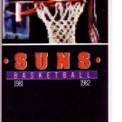 1981-82 PHOENIX BASKETBALL SCHEDULE