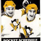 1987-88 PITTSBURGH PENGUINS HOCKEY SCHEDULE