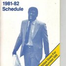 1981-82 GOLDEN STATE WARRIORS BASKETBALL SCHEDULE